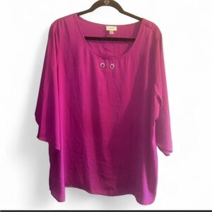Avenue Magenta Women's Blouse
